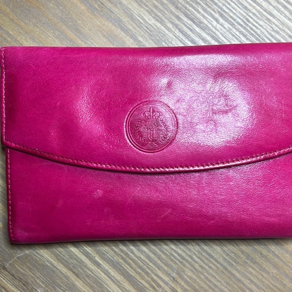 Princess Gardner vintage light pink check wallet with kiss closure coin … - Picture 1 of 6